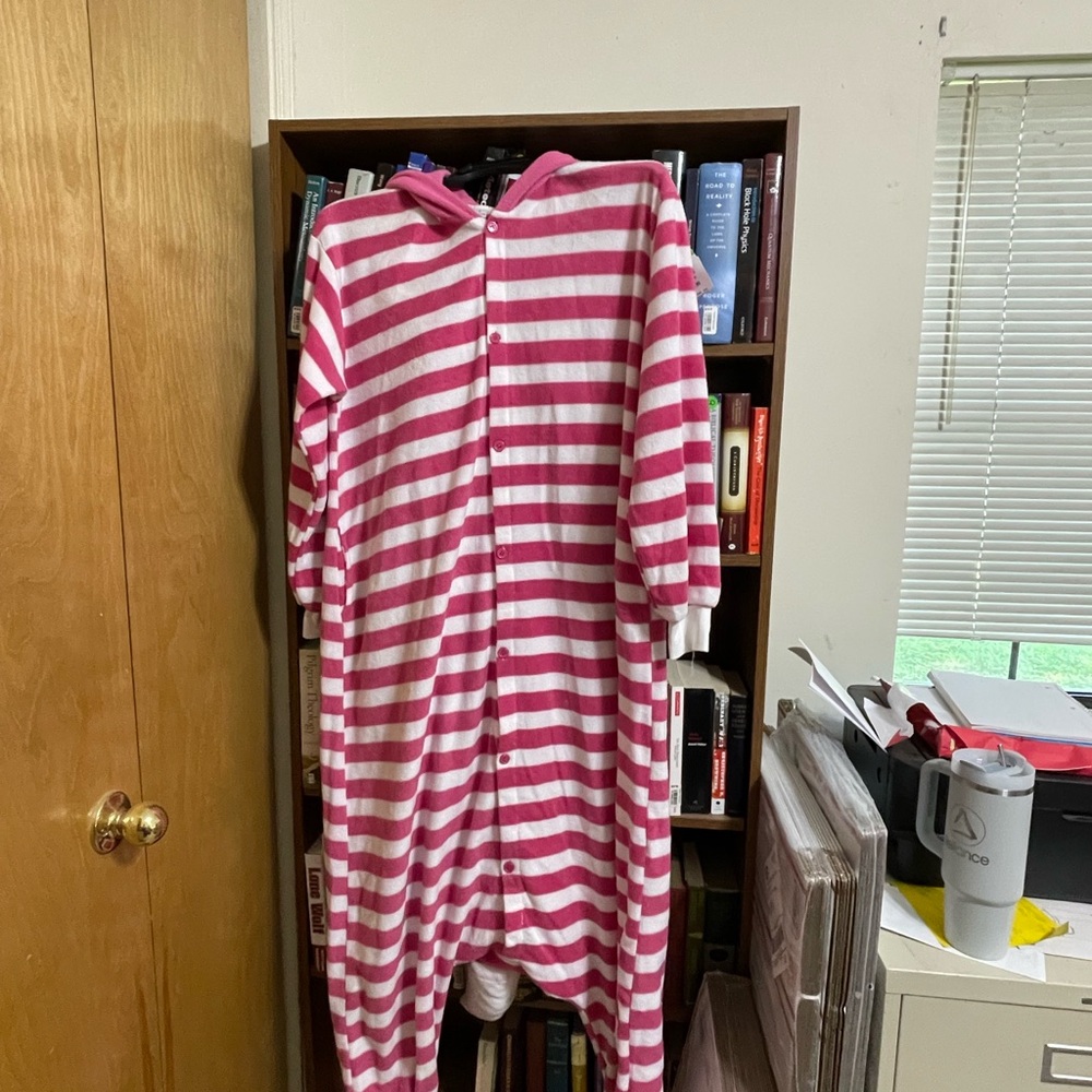 Pink Cheshire Cat Pajama Set Onesie Largr - Picture 7 of 7